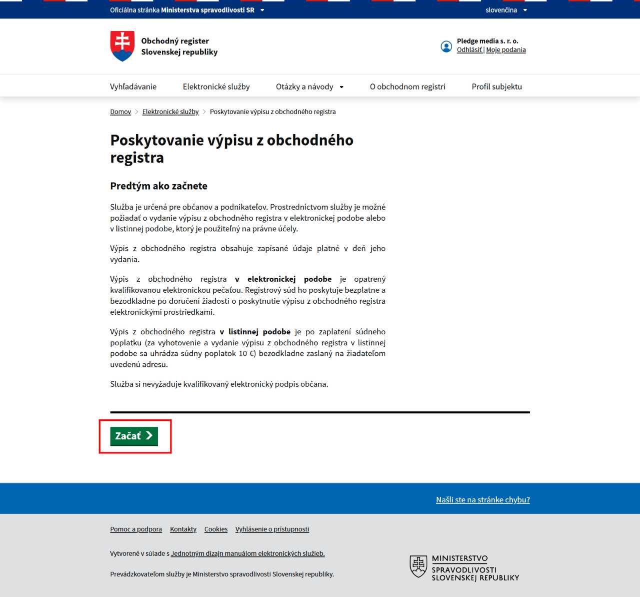 ako poziadat vypis z obchodneho registra cez slovensko.sk navod_3