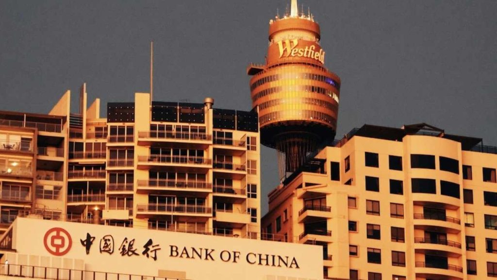 Bank of China sídlo budova finančný sektor Čína